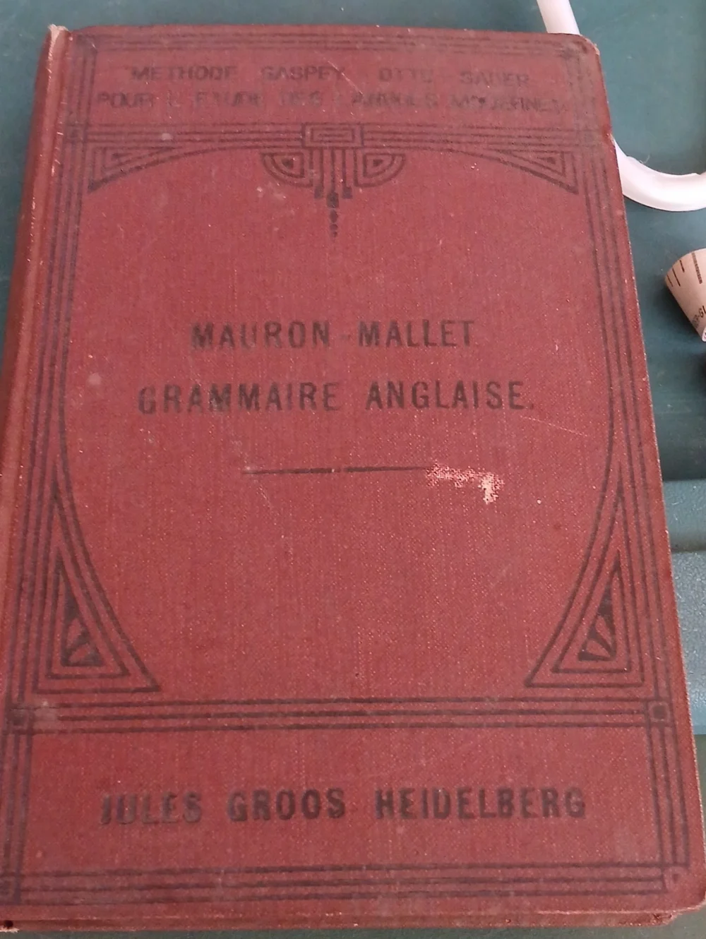 Grammaire Anglaise Hardcover Journal - Red
